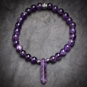 Amethyst Point Bracelet - Handmade to Order